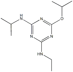 N~2~-ethyl-6-isopropoxy-N~4~-isopropyl-1,3,5-triazine-2,4-diamine Structure