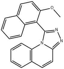 1-(2-methoxy-1-naphthyl)[1,2,4]triazolo[4,3-a]quinoline 구조식 이미지