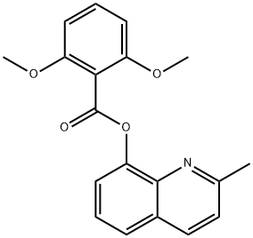 2-methyl-8-quinolinyl 2,6-dimethoxybenzoate Structure