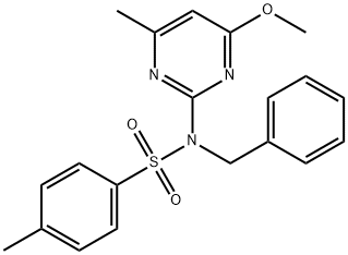 N-benzyl-N-(4-methoxy-6-methyl-2-pyrimidinyl)-4-methylbenzenesulfonamide Structure