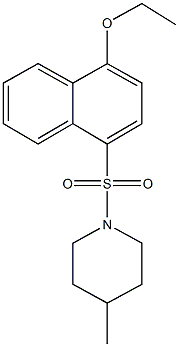 1-[(4-ethoxy-1-naphthyl)sulfonyl]-4-methylpiperidine Structure