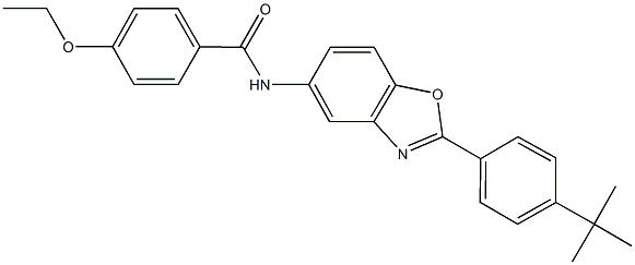 N-[2-(4-tert-butylphenyl)-1,3-benzoxazol-5-yl]-4-ethoxybenzamide Structure