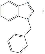 1-benzyl-2-iodo-1H-benzimidazole 구조식 이미지