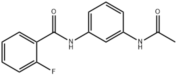 N-[3-(acetylamino)phenyl]-2-fluorobenzamide Structure