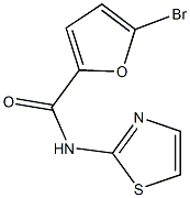 5-bromo-N-(1,3-thiazol-2-yl)-2-furamide 구조식 이미지