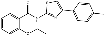2-ethoxy-N-[4-(4-methylphenyl)-1,3-thiazol-2-yl]benzamide Structure
