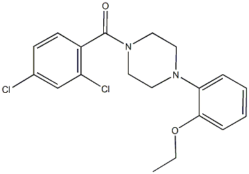 2-[4-(2,4-dichlorobenzoyl)-1-piperazinyl]phenyl ethyl ether 구조식 이미지
