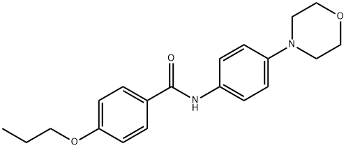 N-[4-(4-morpholinyl)phenyl]-4-propoxybenzamide Structure