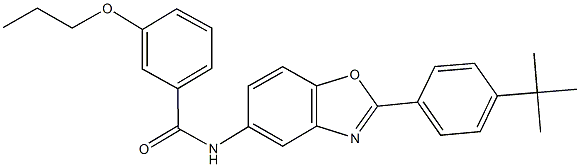 N-[2-(4-tert-butylphenyl)-1,3-benzoxazol-5-yl]-3-propoxybenzamide Structure