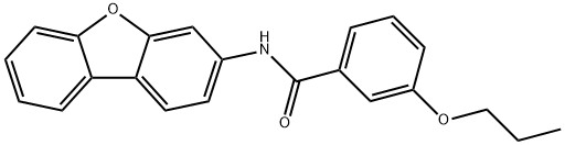 N-dibenzo[b,d]furan-3-yl-3-propoxybenzamide Structure