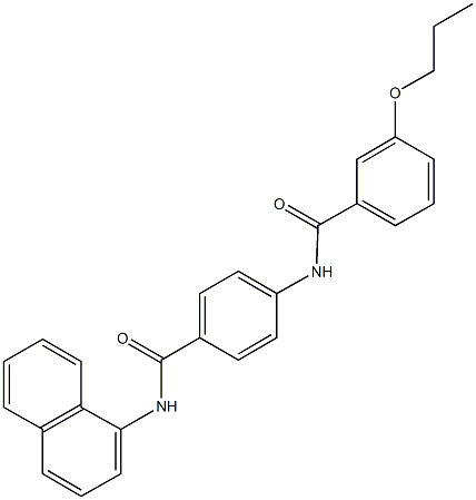 N-{4-[(1-naphthylamino)carbonyl]phenyl}-3-propoxybenzamide 구조식 이미지