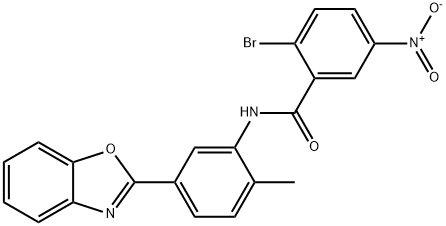 N-[5-(1,3-benzoxazol-2-yl)-2-methylphenyl]-2-bromo-5-nitrobenzamide Structure