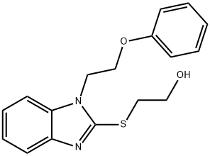 2-{[1-(2-phenoxyethyl)-1H-benzimidazol-2-yl]sulfanyl}ethanol Structure