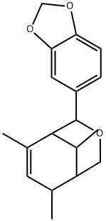 5-(6,8,9-trimethyl-3-oxabicyclo[3.3.1]non-7-en-2-yl)-1,3-benzodioxole Structure