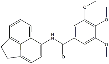 N-(1,2-dihydro-5-acenaphthylenyl)-3,4,5-trimethoxybenzamide 구조식 이미지