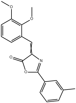 4-(2,3-dimethoxybenzylidene)-2-(3-methylphenyl)-1,3-oxazol-5(4H)-one Structure