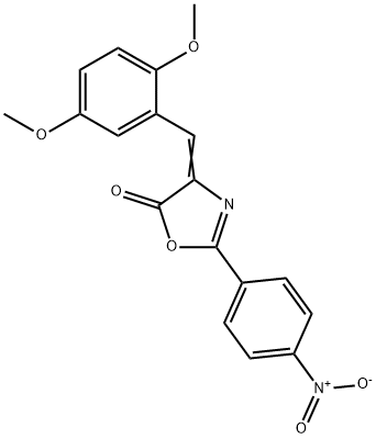 4-(2,5-dimethoxybenzylidene)-2-{4-nitrophenyl}-1,3-oxazol-5(4H)-one Structure