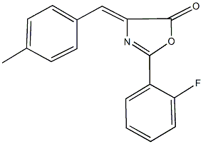 2-(2-fluorophenyl)-4-(4-methylbenzylidene)-1,3-oxazol-5(4H)-one Structure