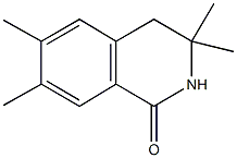 3,3,6,7-tetramethyl-3,4-dihydroisoquinolin-1(2H)-one 구조식 이미지