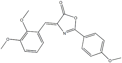 4-(2,3-dimethoxybenzylidene)-2-(4-methoxyphenyl)-1,3-oxazol-5(4H)-one 구조식 이미지