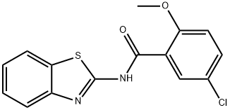 N-(1,3-benzothiazol-2-yl)-5-chloro-2-methoxybenzamide Structure