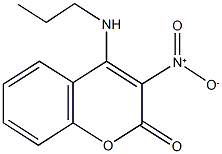 3-nitro-4-(propylamino)-2H-chromen-2-one Structure