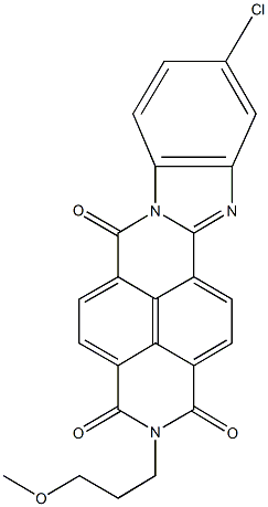 10-chloro-2-(3-methoxypropyl)benzimidazo[2,1-b]benzo[lmn][3,8]phenanthroline-1,3,6(2H)-trione Structure