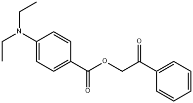 2-oxo-2-phenylethyl 4-(diethylamino)benzoate 구조식 이미지