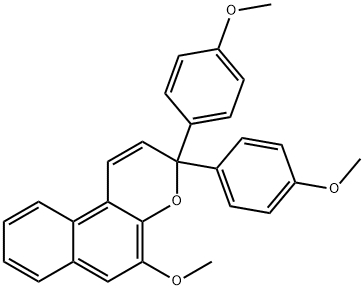 5-(methyloxy)-3,3-bis[4-(methyloxy)phenyl]-3H-benzo[f]chromene Structure