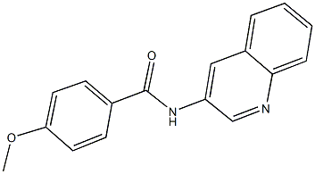 4-methoxy-N-(3-quinolinyl)benzamide 구조식 이미지
