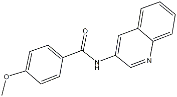 4-methoxy-N-(3-quinolinyl)benzamide Structure