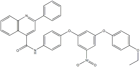 N-(4-{3-(4-ethoxyphenoxy)-5-nitrophenoxy}phenyl)-2-phenyl-4-quinolinecarboxamide Structure