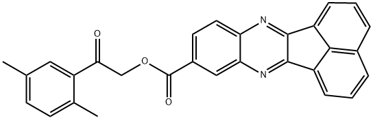 2-(2,5-dimethylphenyl)-2-oxoethyl acenaphtho[1,2-b]quinoxaline-9-carboxylate 구조식 이미지