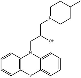 1-(4-methyl-1-piperidinyl)-3-(10H-phenothiazin-10-yl)-2-propanol Structure