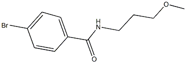 4-bromo-N-(3-methoxypropyl)benzamide Structure