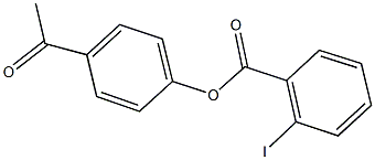 4-acetylphenyl 2-iodobenzoate 구조식 이미지