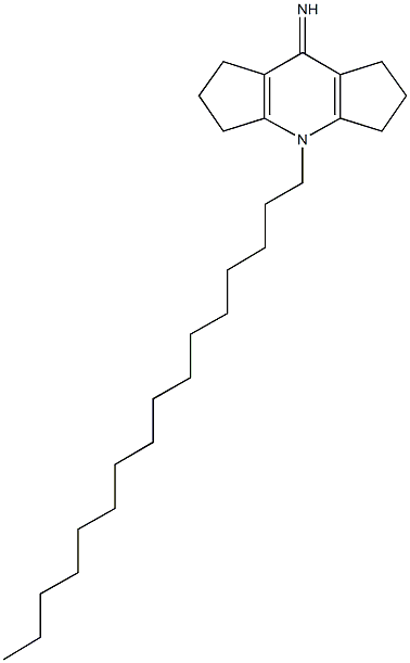 4-hexadecyl-2,3,4,5,6,7-hexahydrodicyclopenta[b,e]pyridin-8(1H)-imine 구조식 이미지