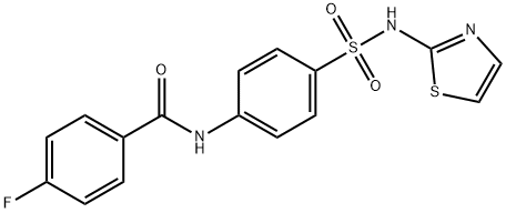 4-fluoro-N-{4-[(1,3-thiazol-2-ylamino)sulfonyl]phenyl}benzamide 구조식 이미지