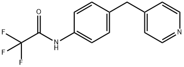 2,2,2-trifluoro-N-[4-(pyridin-4-ylmethyl)phenyl]acetamide 구조식 이미지