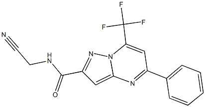 N-(cyanomethyl)-5-phenyl-7-(trifluoromethyl)pyrazolo[1,5-a]pyrimidine-2-carboxamide Structure