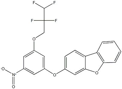 3-[3-nitro-5-(2,2,3,3-tetrafluoropropoxy)phenoxy]dibenzo[b,d]furan Structure