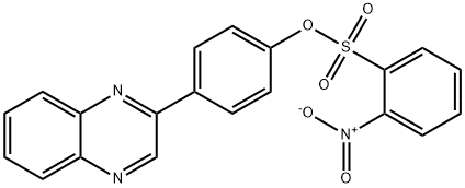 4-(2-quinoxalinyl)phenyl 2-nitrobenzenesulfonate 구조식 이미지