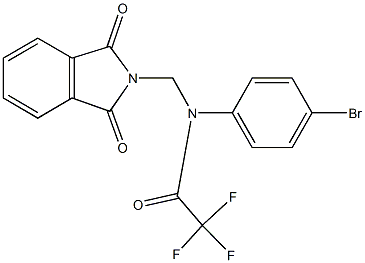 N-(4-bromophenyl)-N-[(1,3-dioxo-1,3-dihydro-2H-isoindol-2-yl)methyl]-2,2,2-trifluoroacetamide Structure