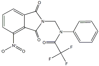 2,2,2-trifluoro-N-({4-nitro-1,3-dioxo-1,3-dihydro-2H-isoindol-2-yl}methyl)-N-phenylacetamide Structure