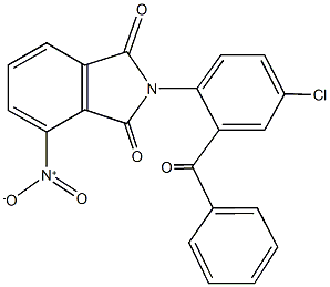 2-(2-benzoyl-4-chlorophenyl)-4-nitro-1H-isoindole-1,3(2H)-dione Structure