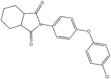 2-[4-(4-chlorophenoxy)phenyl]hexahydro-1H-isoindole-1,3(2H)-dione Structure