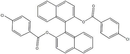 1,1'-bis{2-[(4-chlorobenzoyl)oxy]-naphthalene} 구조식 이미지