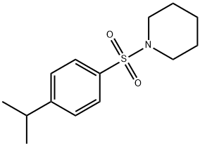 1-[(4-isopropylphenyl)sulfonyl]piperidine Structure