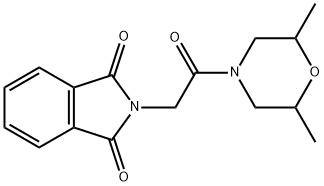 2-[2-(2,6-dimethyl-4-morpholinyl)-2-oxoethyl]-1H-isoindole-1,3(2H)-dione Structure