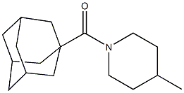 1-(1-adamantylcarbonyl)-4-methylpiperidine 구조식 이미지